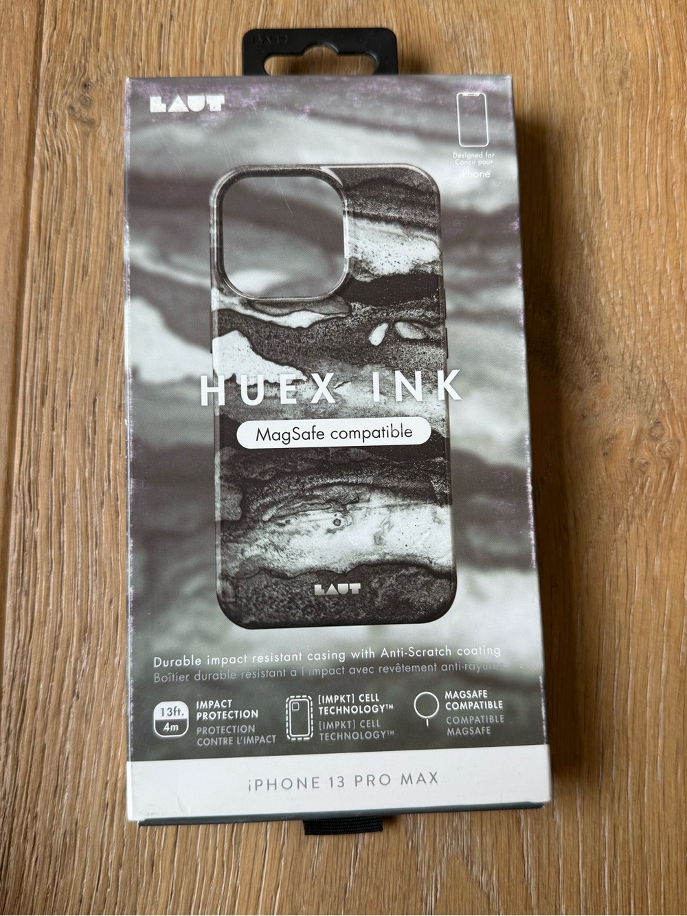 New Huex Ink MagSafe Compatible iPhone 13 Pro Max Case - Marble Black case